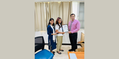 Felicitated by State Bank of India for exemplary work in oncology